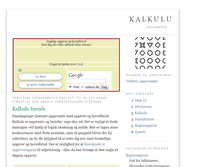 Tablet Screenshot of kalkulu.dk